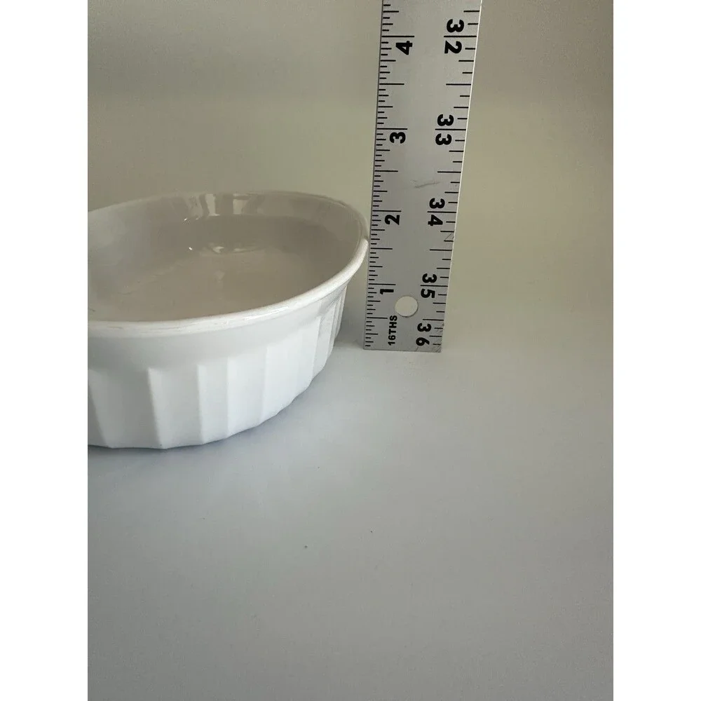 Corning Ware F-15-B Oval 7.25x4.75 French White Individual Dish 475ml